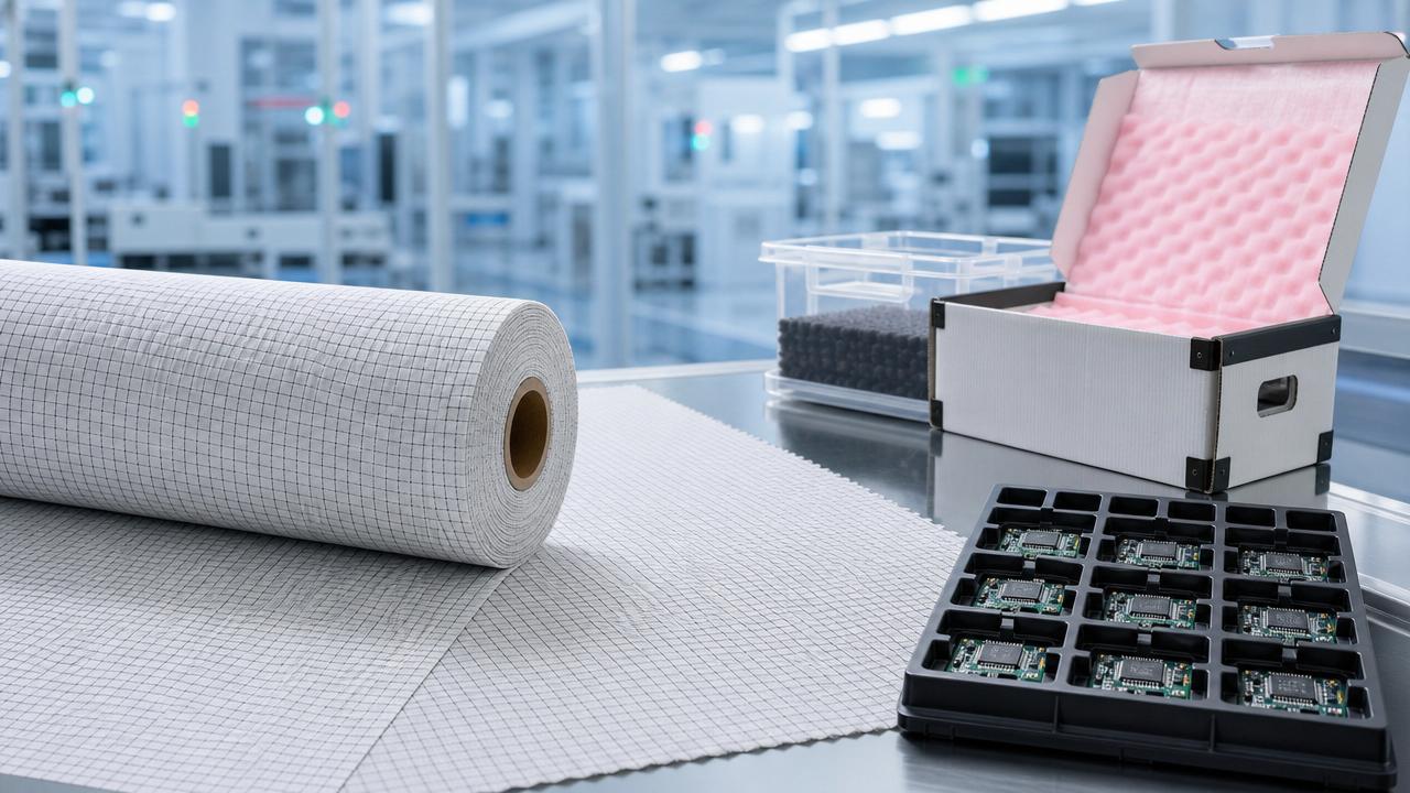 How does anti static fabric reduce handling risks?