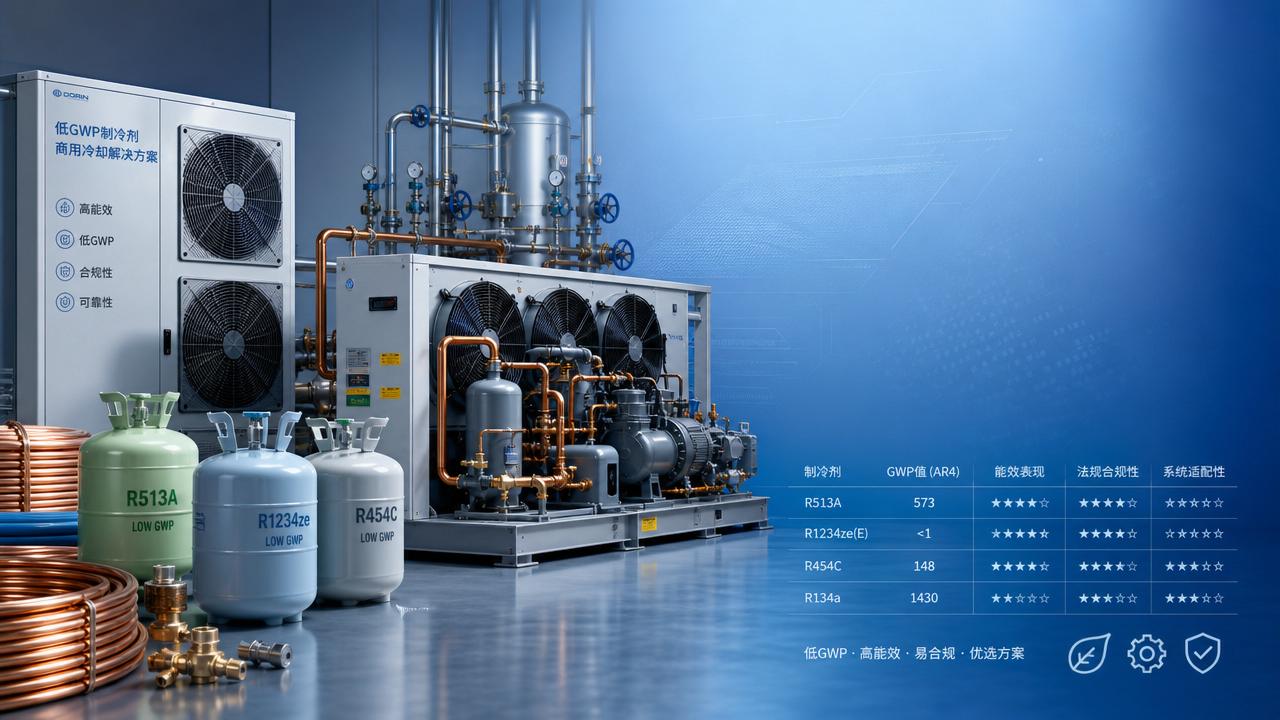 Refrigerant GWP Explained: How to Compare Low-GWP Options for Commercial Cooling