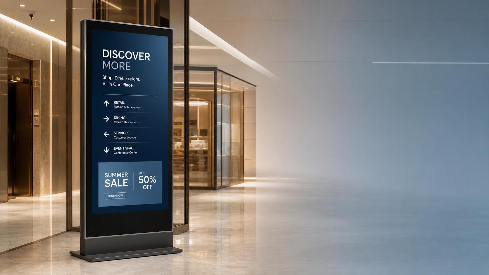 How to Choose Floor Standing Digital Signage for Retail, Lobbies, and Event Spaces