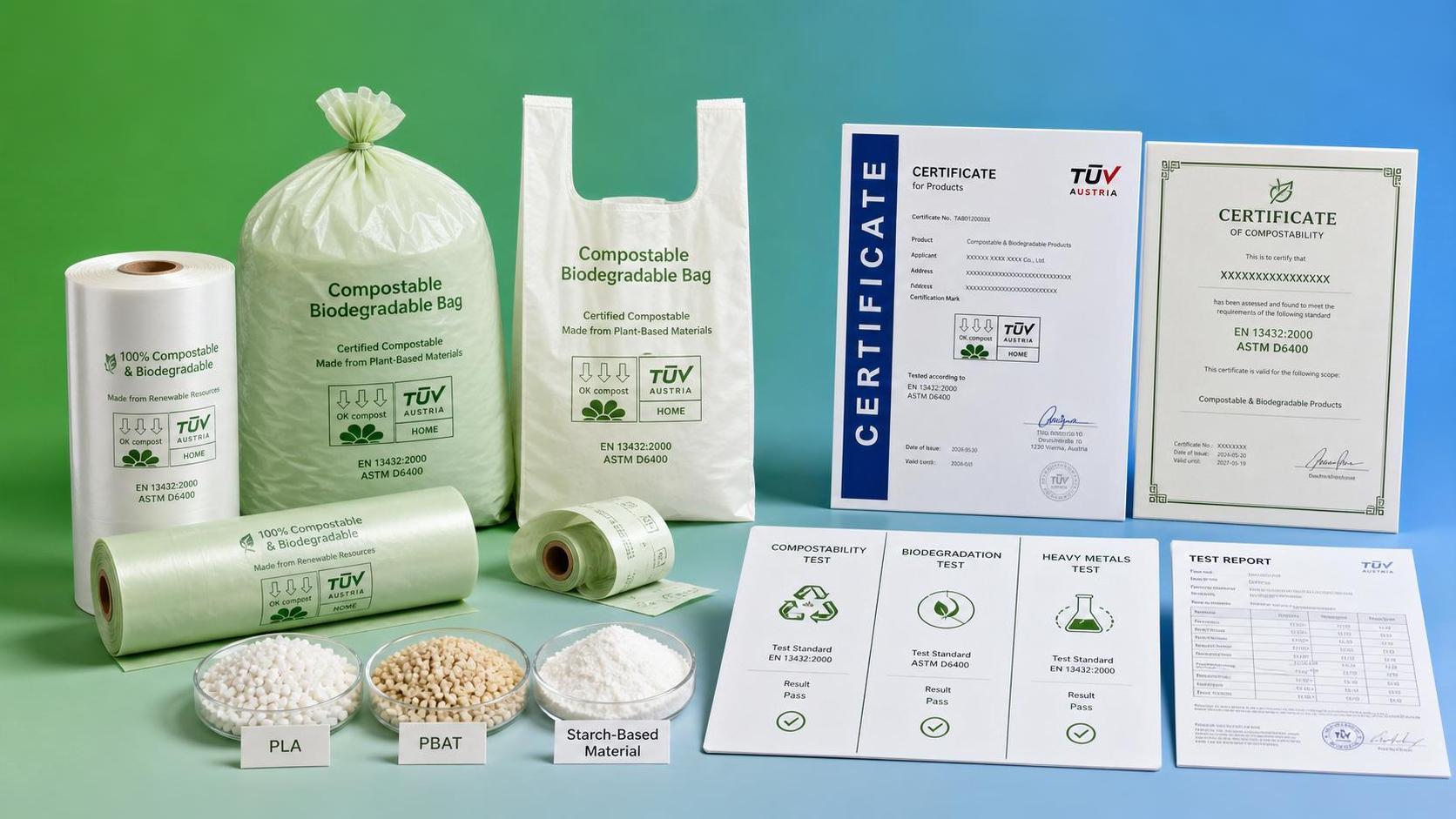 Compostable Biodegradable Plastic Bags: Certifications, Material Types, and Labeling Rules