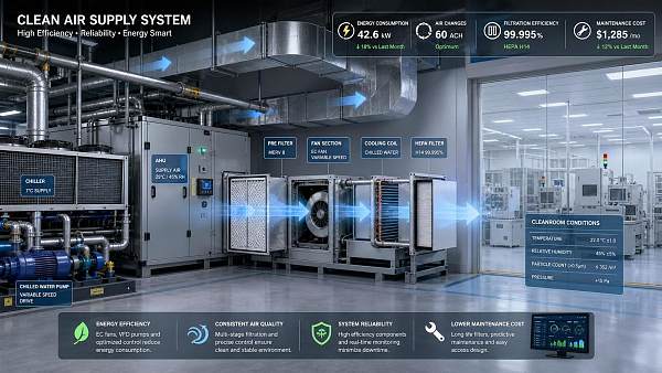 FAB HVAC Operating Cost Breakdown: Energy, Air Changes, Filters, and Maintenance