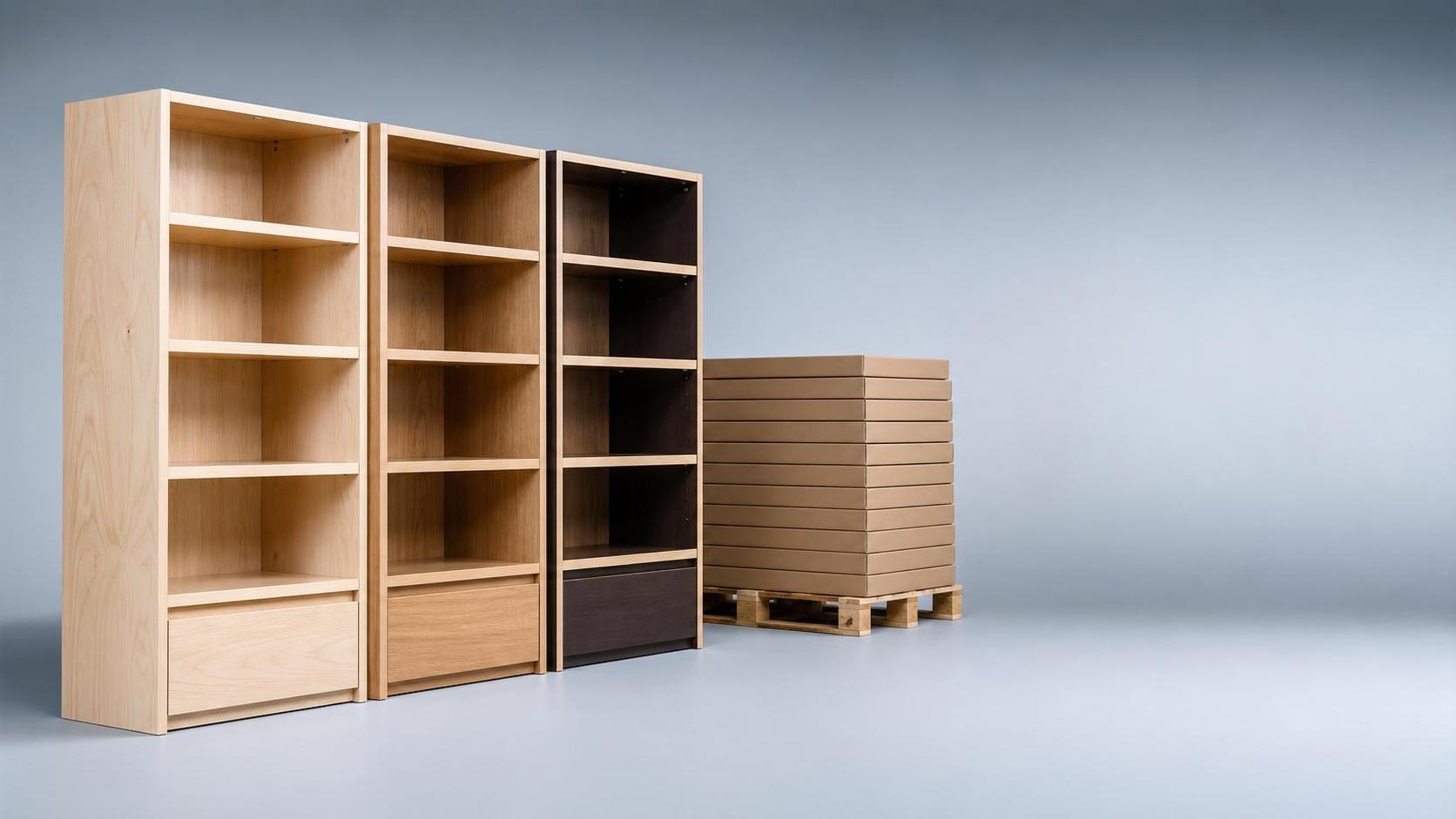 Wholesale Wooden Bookshelves Buying Guide: Materials, Load Capacity, MOQ, and Shipping Costs