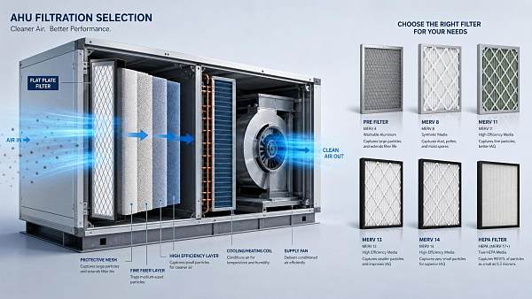 AHU Filtration Efficiency: How to Read MERV Ratings for Prefilter Selection