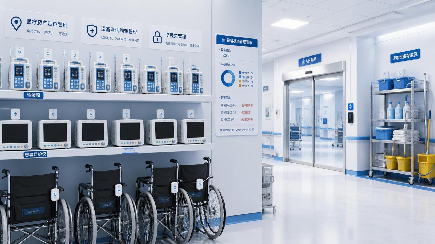 Spatial Asset Management for Hospitals: Reducing Search Time and Equipment Loss