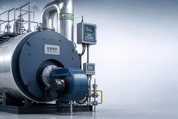 When do industrial boilers need low-NOx burners to meet emissions limits