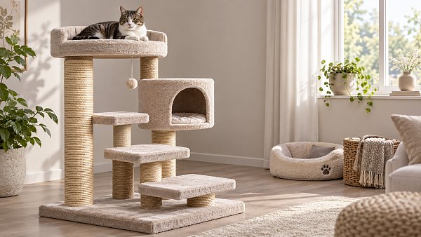 What size cat tree and tower is right for an indoor cat?