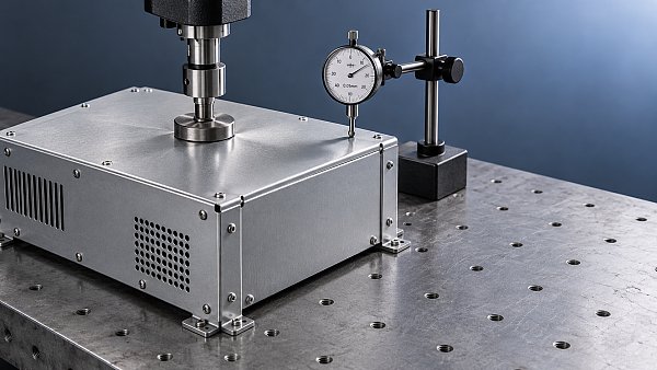 How thick should a sheet metal housing be to prevent flexing?