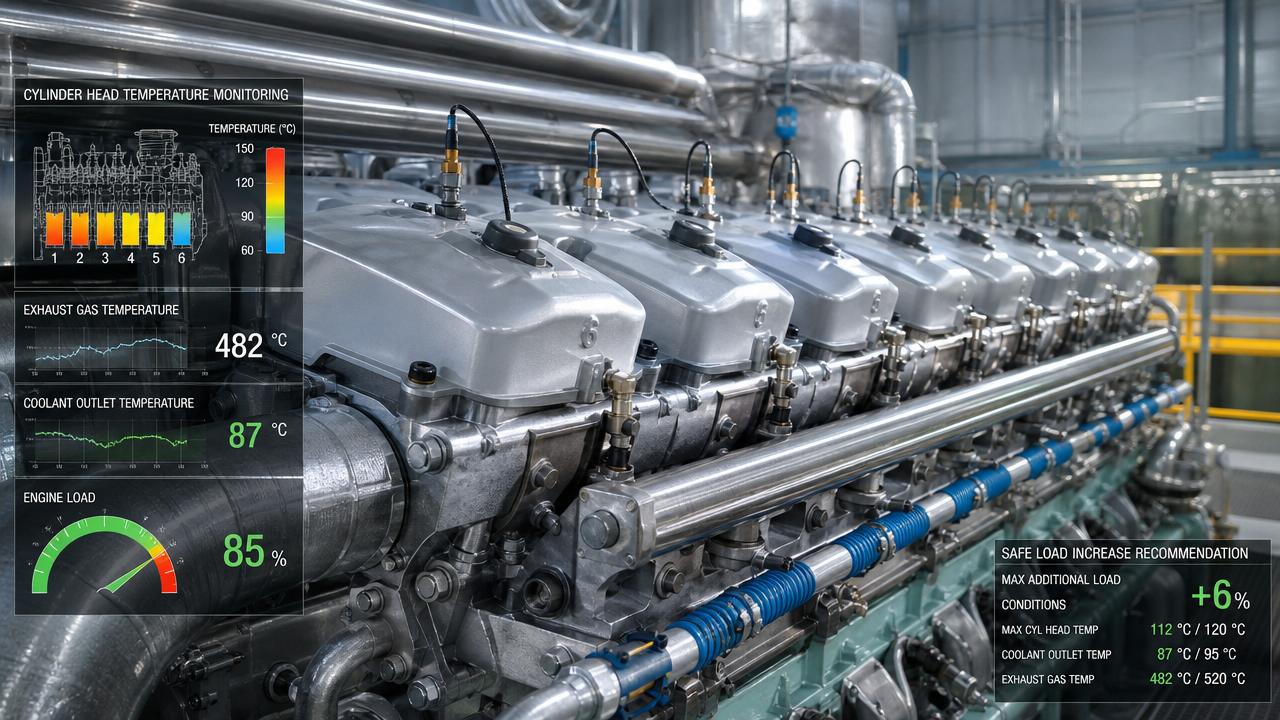Cylinder Head Thermal Stress Data for Safer Load Ramp Decisions