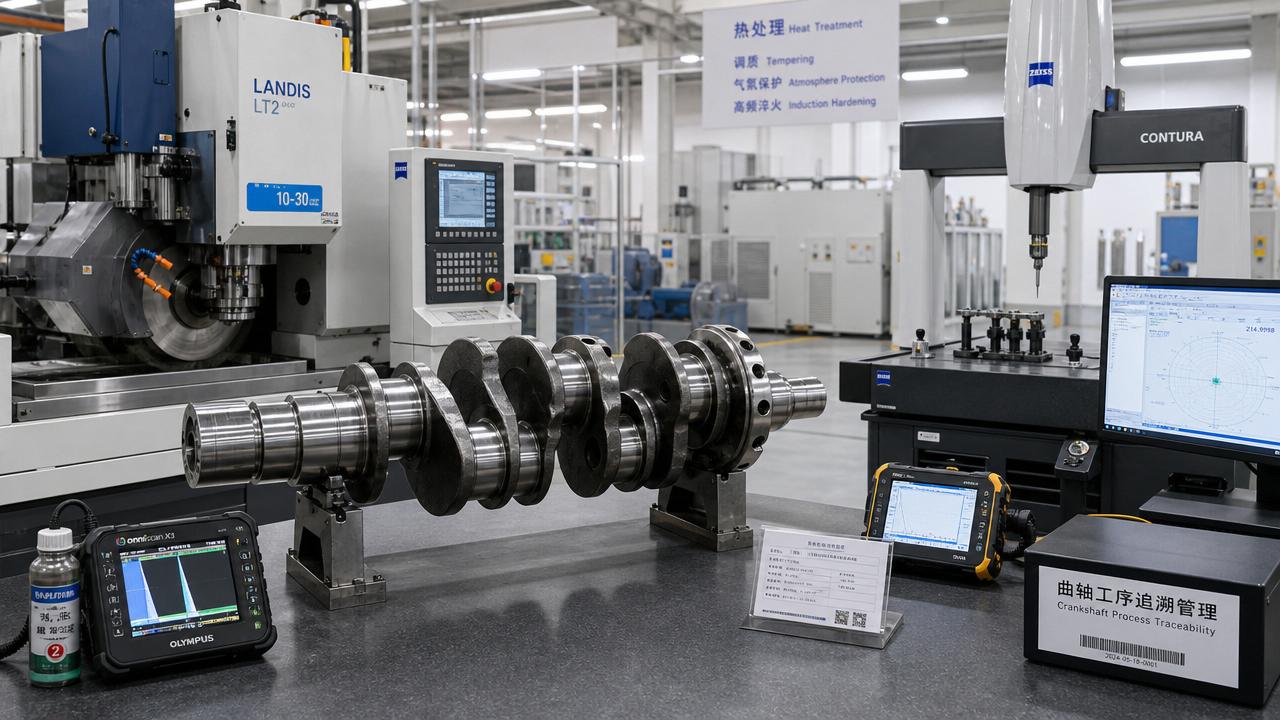 Crankshaft Manufacturer Factory Audit Points for Fatigue Life and Machining Accuracy