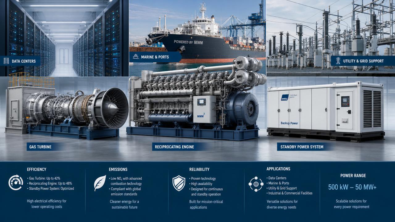 Industrial Power Generation Benchmarks Compared