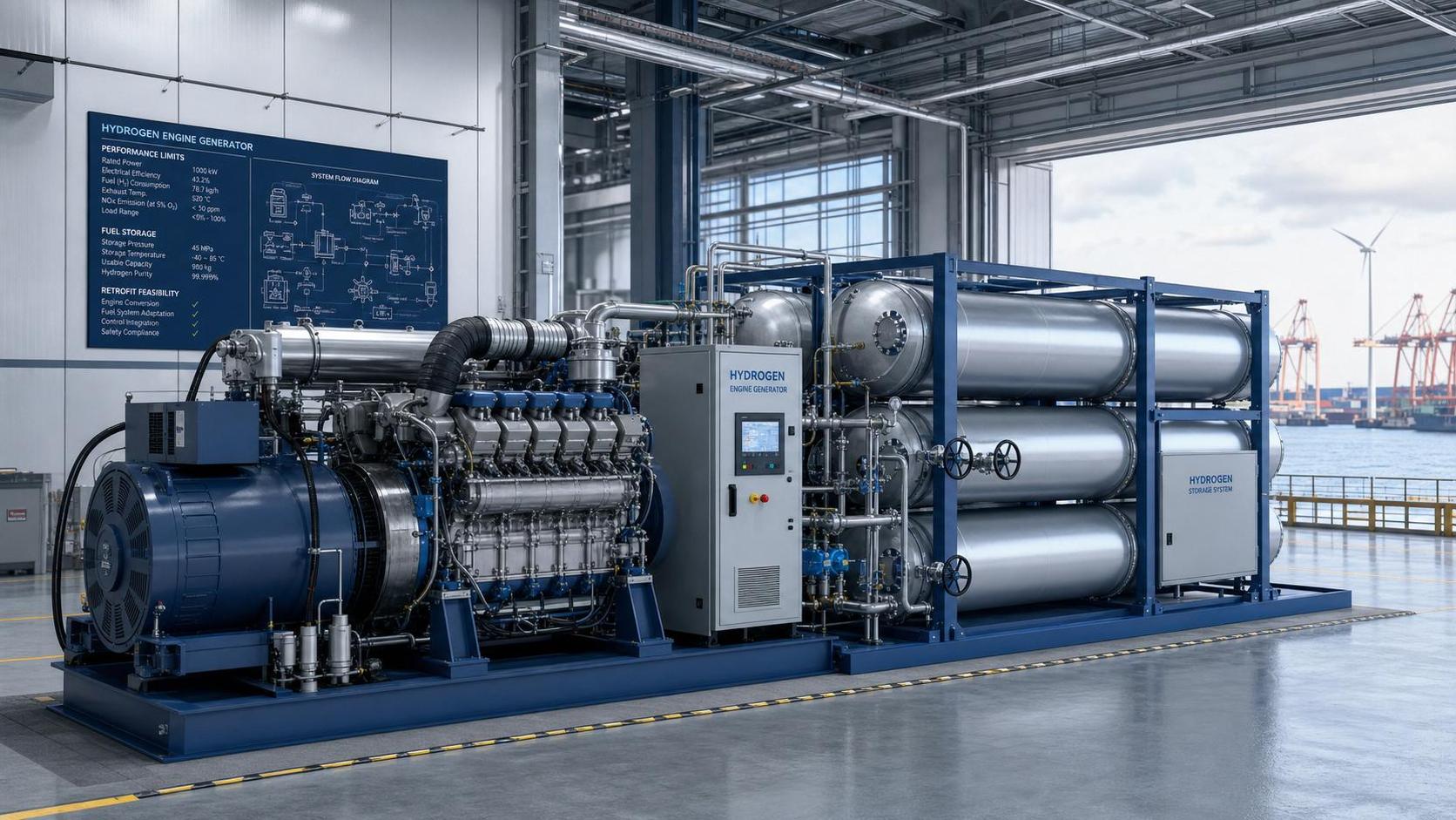 Hydrogen Engines: Performance Limits, Fuel Storage, and Retrofit Readiness