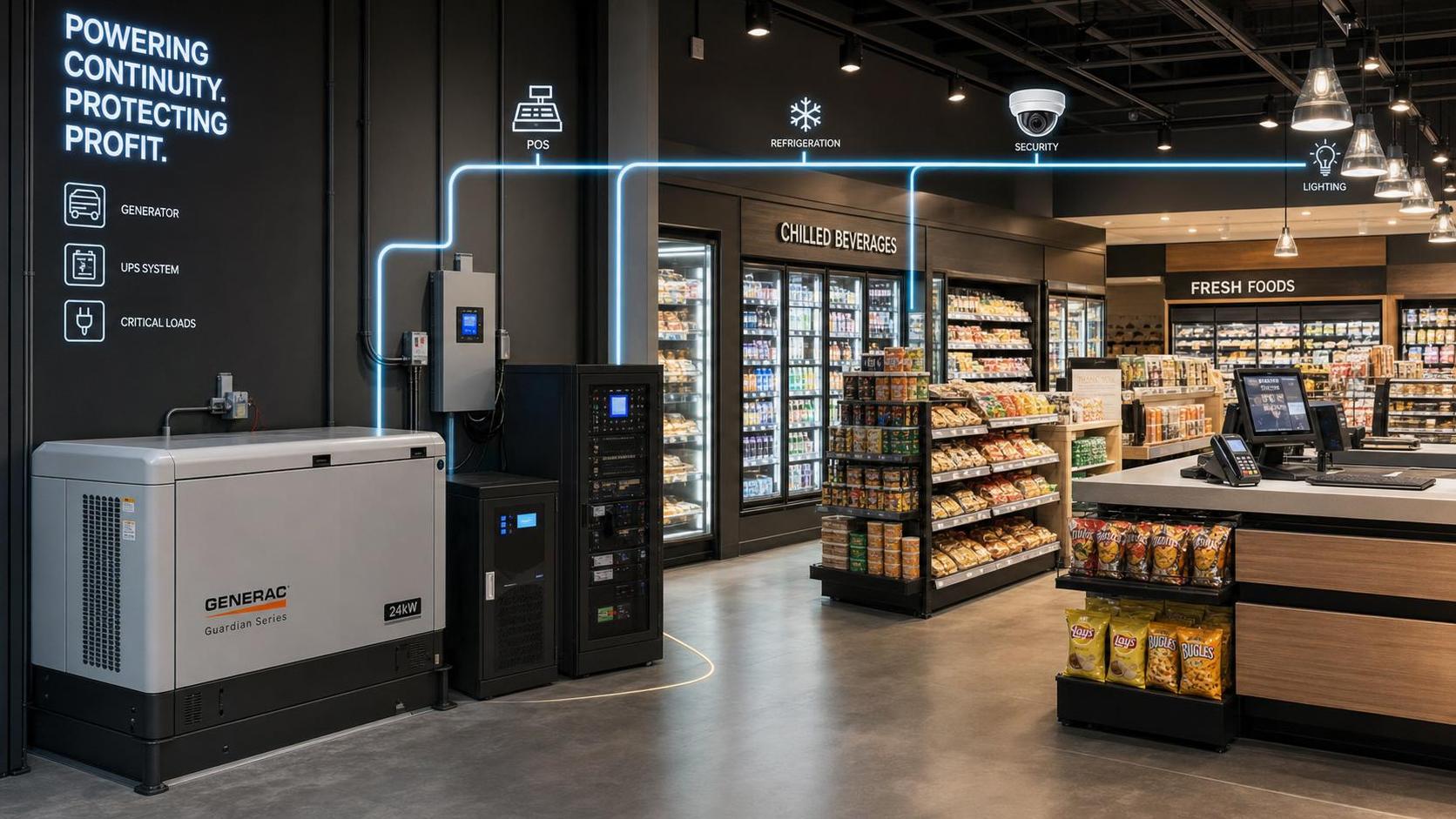Commercial Backup Power Systems for Retail: Cost vs Downtime