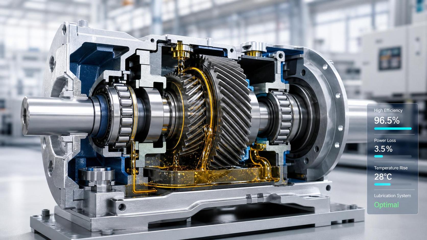 Industrial Gearbox Efficiency: What Impacts Energy Loss?