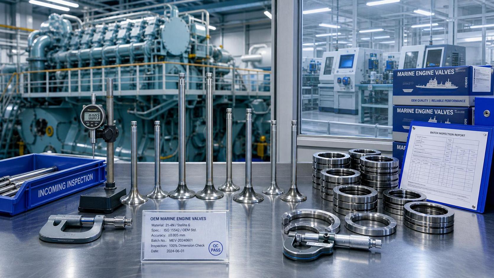 Marine Engine Valves OEM Supplier Checklist for Quality and Lead Time