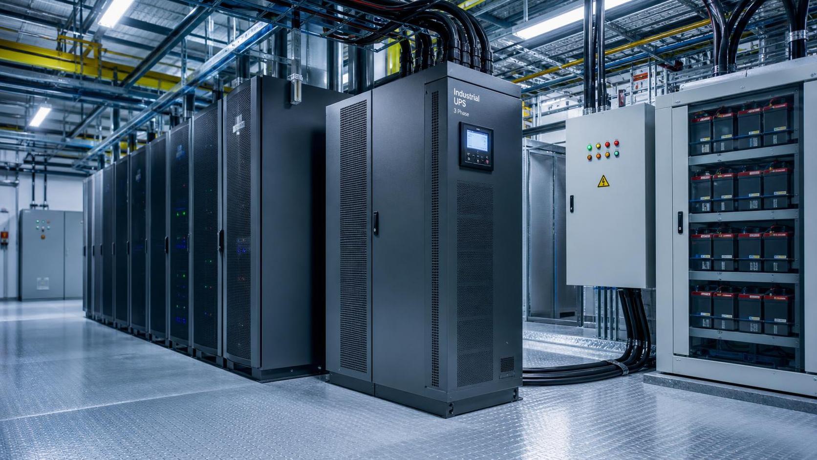 When do three phase industrial UPS systems make sense for critical loads?