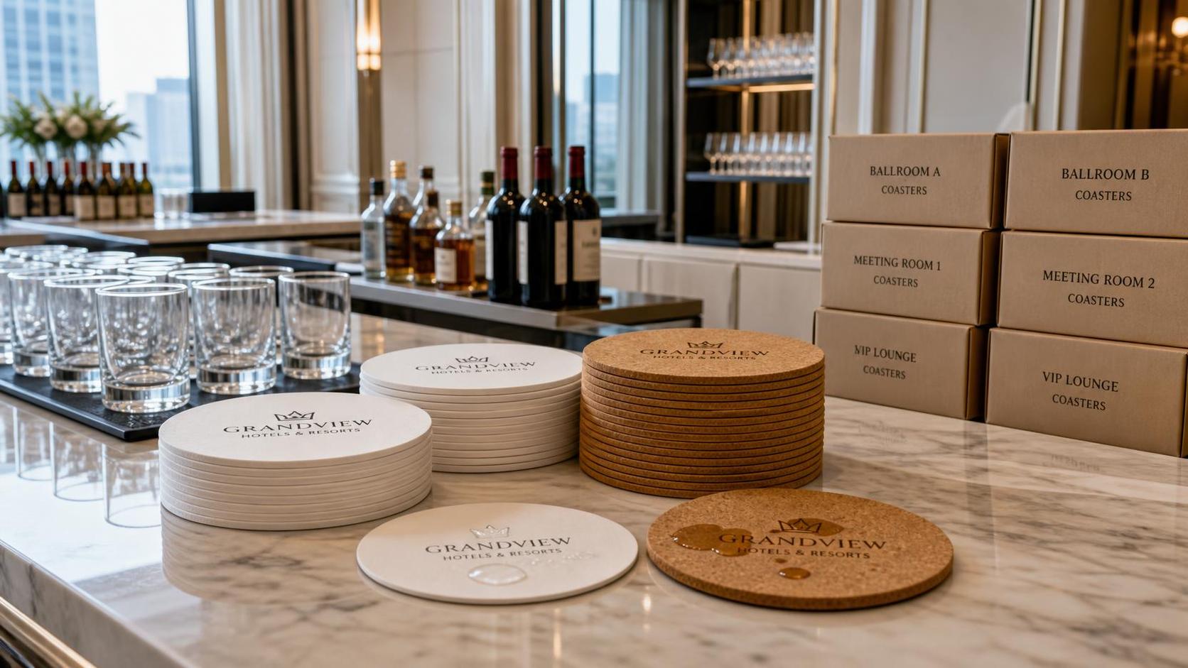 When do wholesale drink coasters make sense for event and hospitality orders?