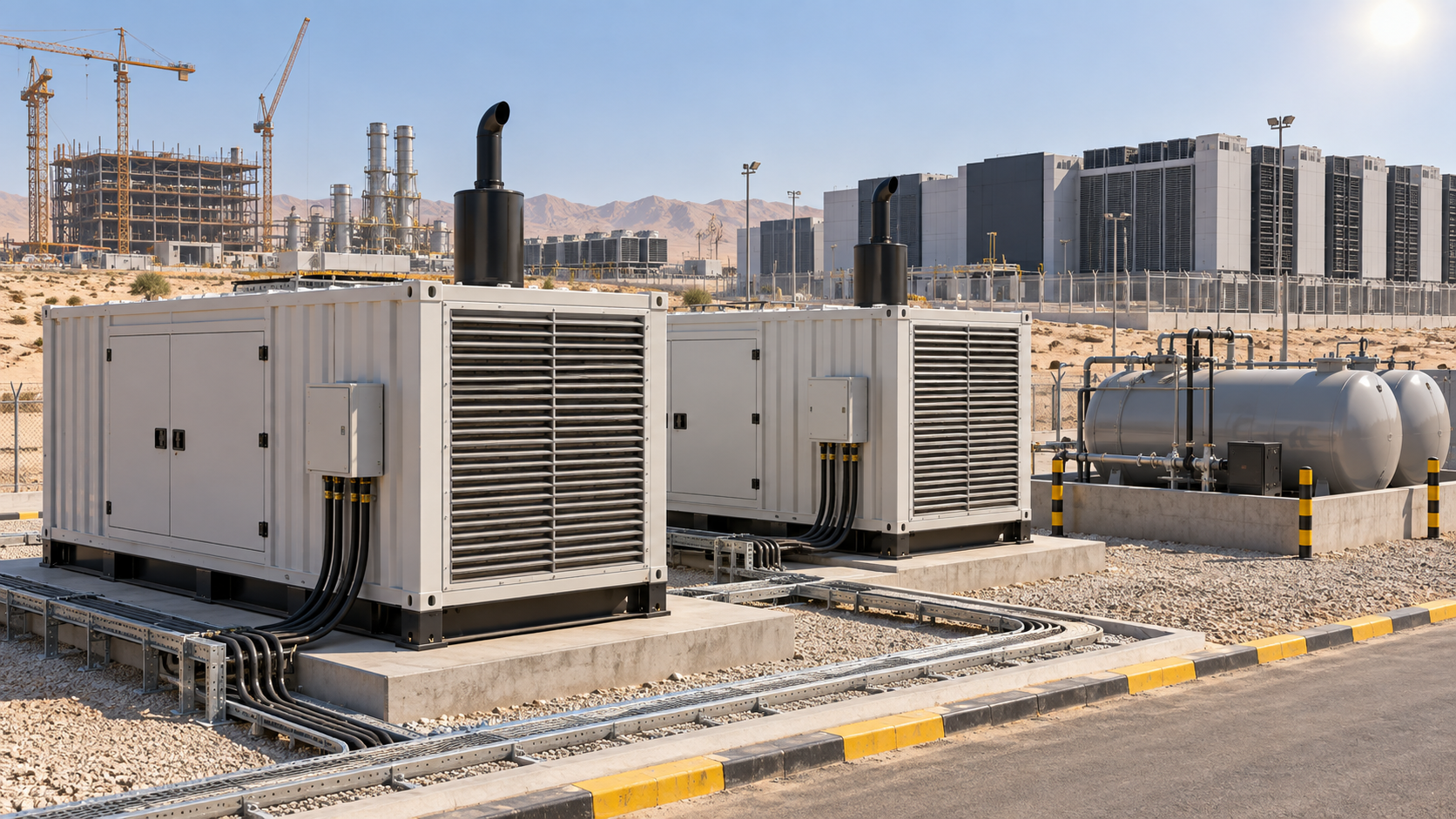 What is driving generator set market demand in the Middle East?