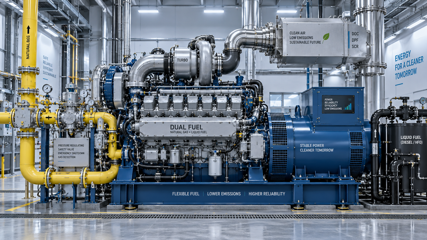 Dual-Fuel Industrial Engines: Fuel Switching, Emissions, and Derating Explained