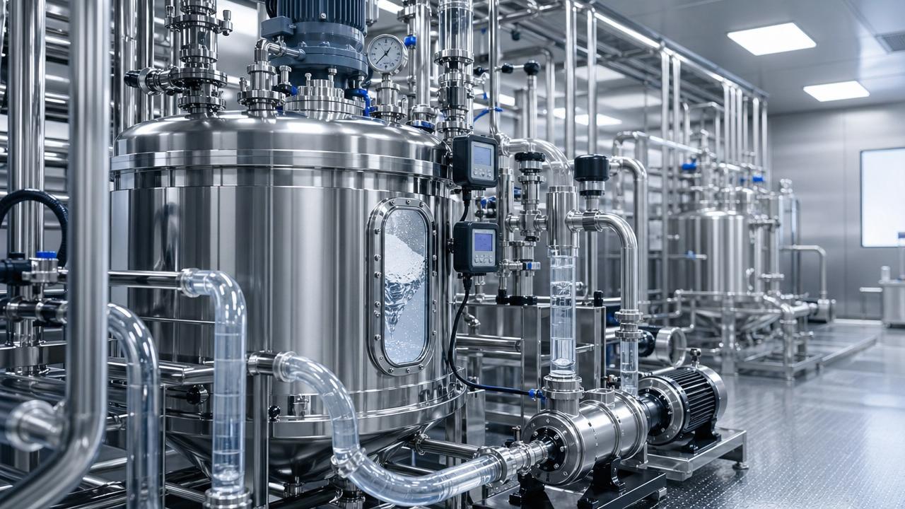 Automated buffer preparation factory quality depends on mixing control