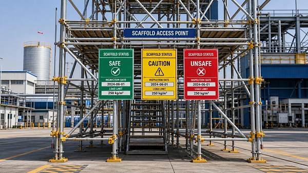 Scaffolding Tags Explained: Types, Color Codes, and Site Safety Compliance Rules