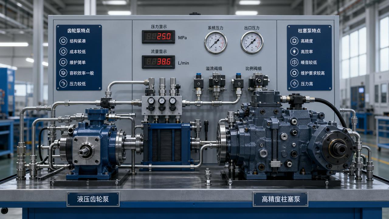 Hydraulic Gear Pumps vs Piston Pumps: Which Fits Pressure, Flow, and Maintenance Needs?