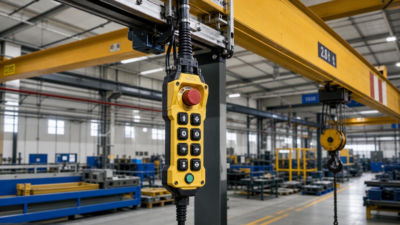Overhead Crane Pendant Control Selection Guide: Wiring, Safety Ratings, and Button Layouts