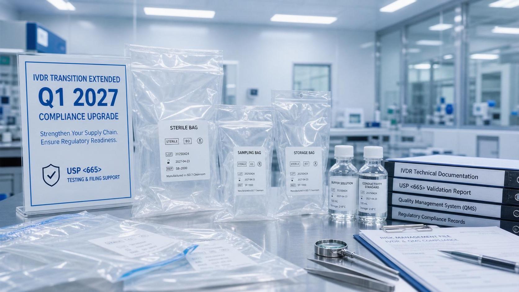 EU Extends IVDR Transition, Sets Q1 2027 Rule for Single-Use Bags