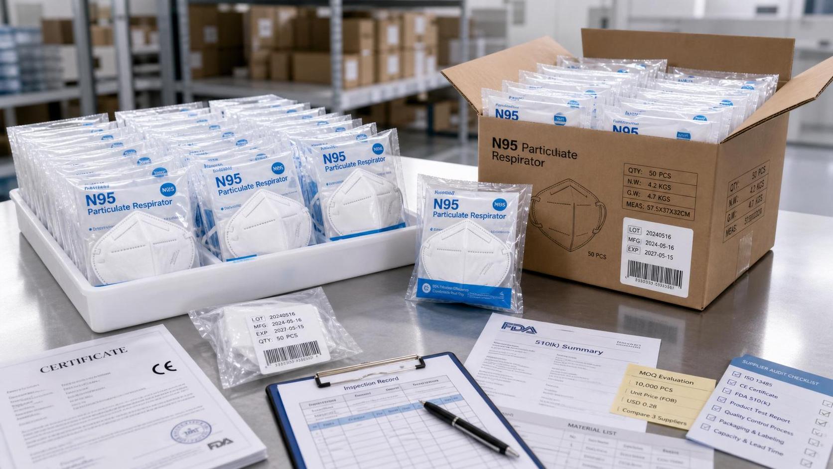 Wholesale N95 Respirators Buying Guide: Certification, MOQ, Pricing, and Supplier Checks