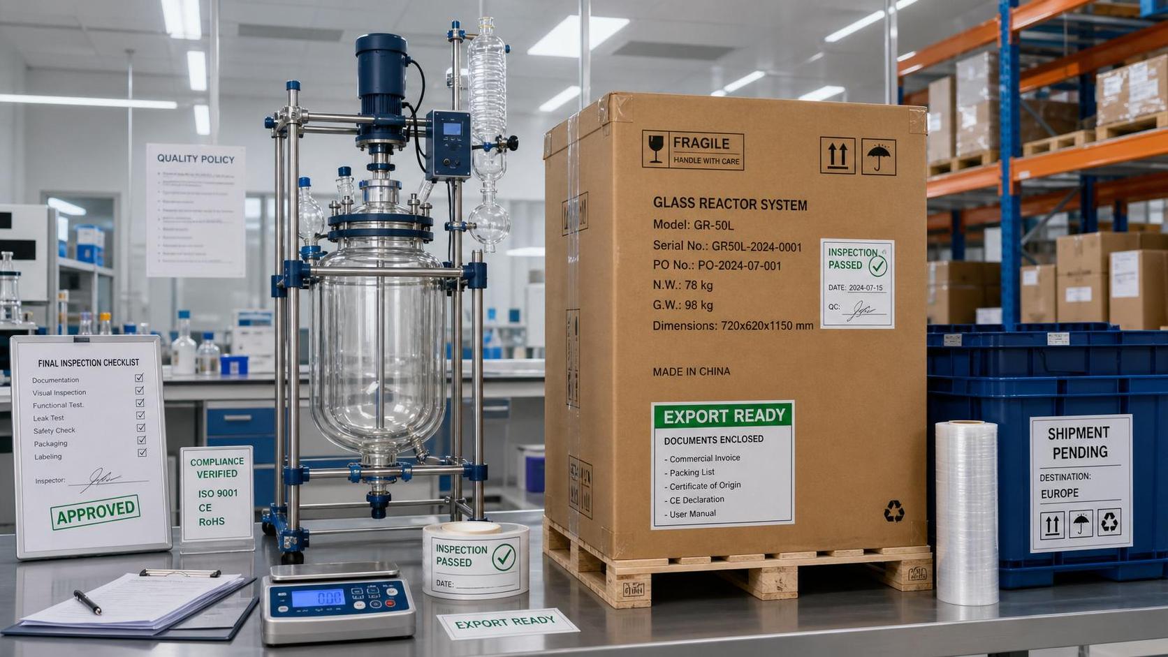 Korean-Language GMP Labels Required for Glass Reactors
