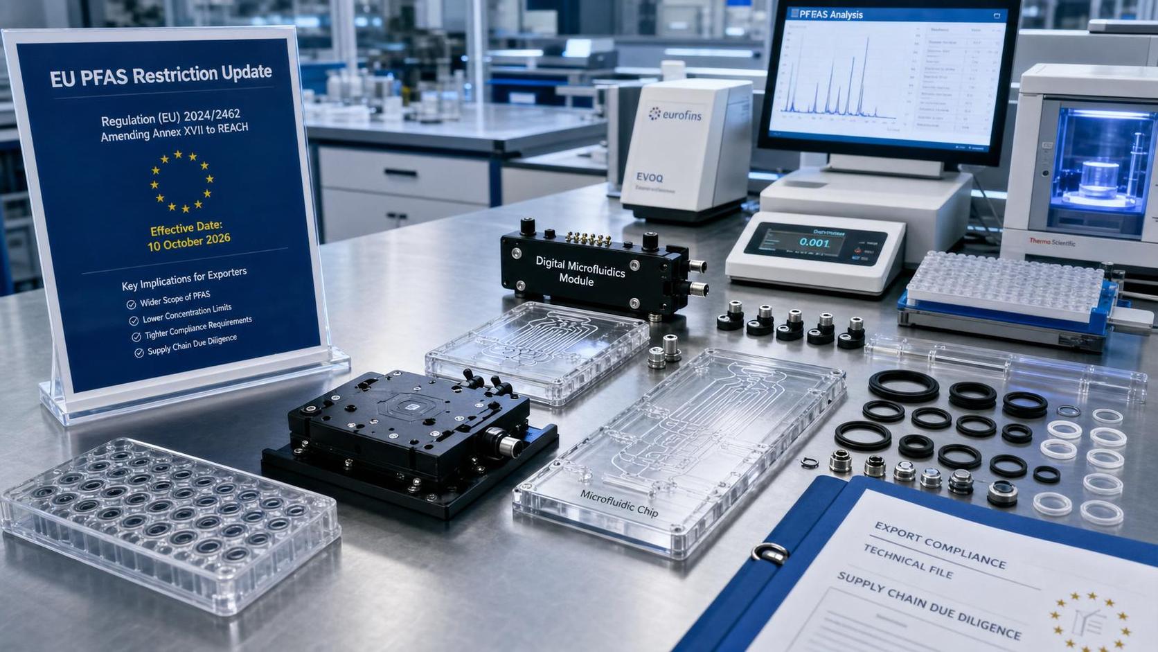 EU REACH Annex XVII Tightens PFAS Elastomer Limit for Droplet Generators