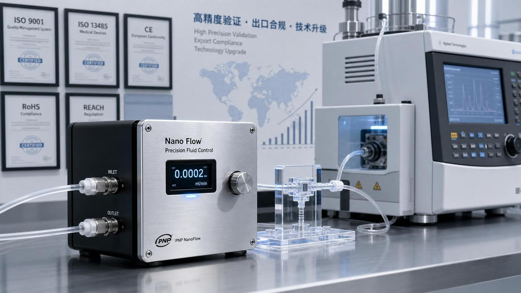 TUV Rheinland and DIN Tighten Nano Flow Test Tolerance