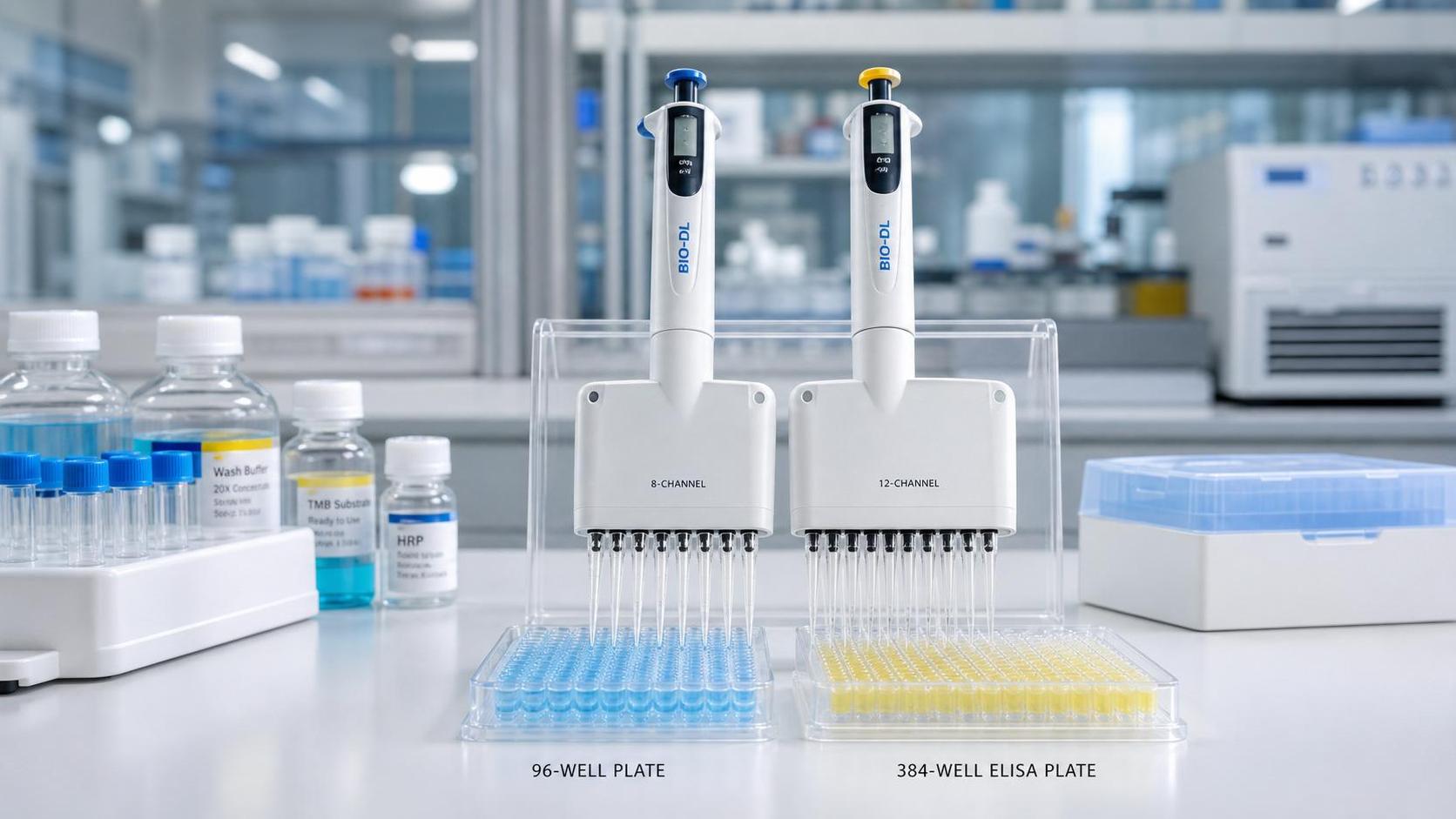 How to Choose Multichannel Pipettes for ELISA Based on Plate Format and Throughput