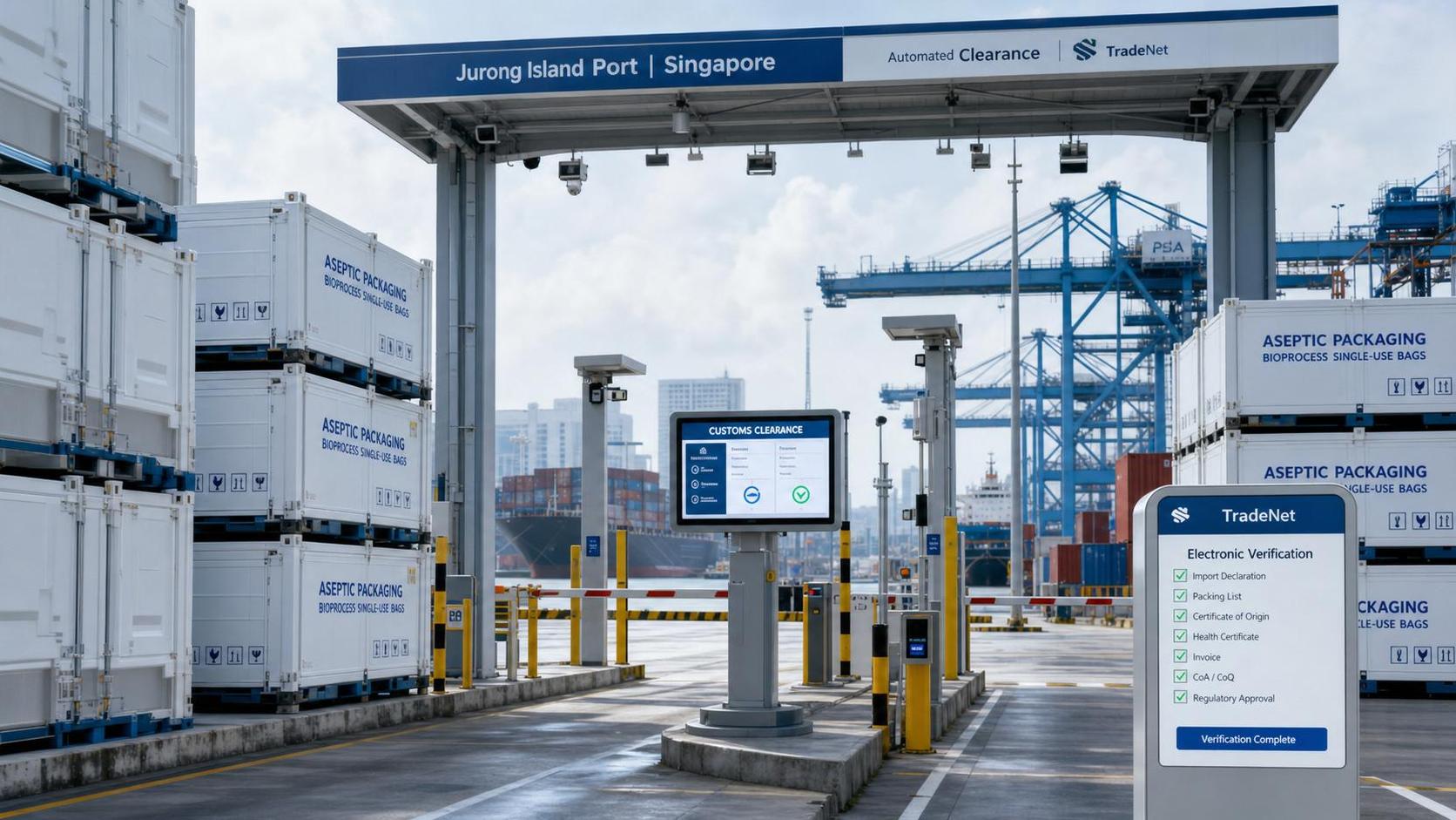 PSA Jurong Island Starts Smart Lane for Single-Use Bags