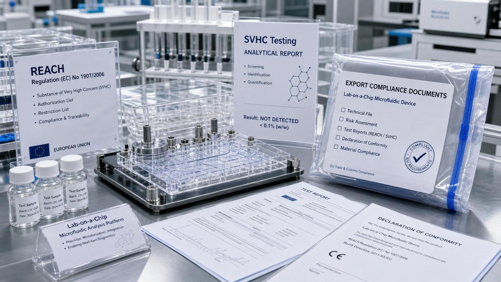 ECHA Adds REACH Limits for 12 Lab-on-a-Chip Materials
