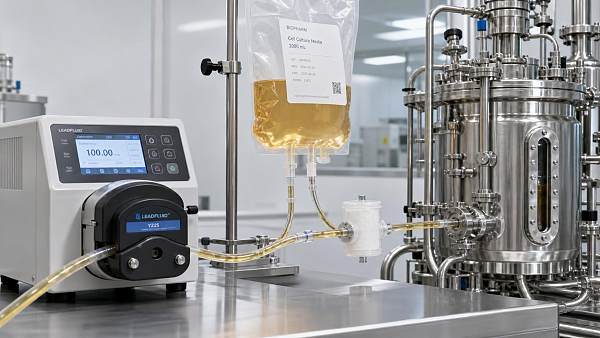 Peristaltic Pump Flow Rate Stability in Bioprocessing: Sources of Drift and Control