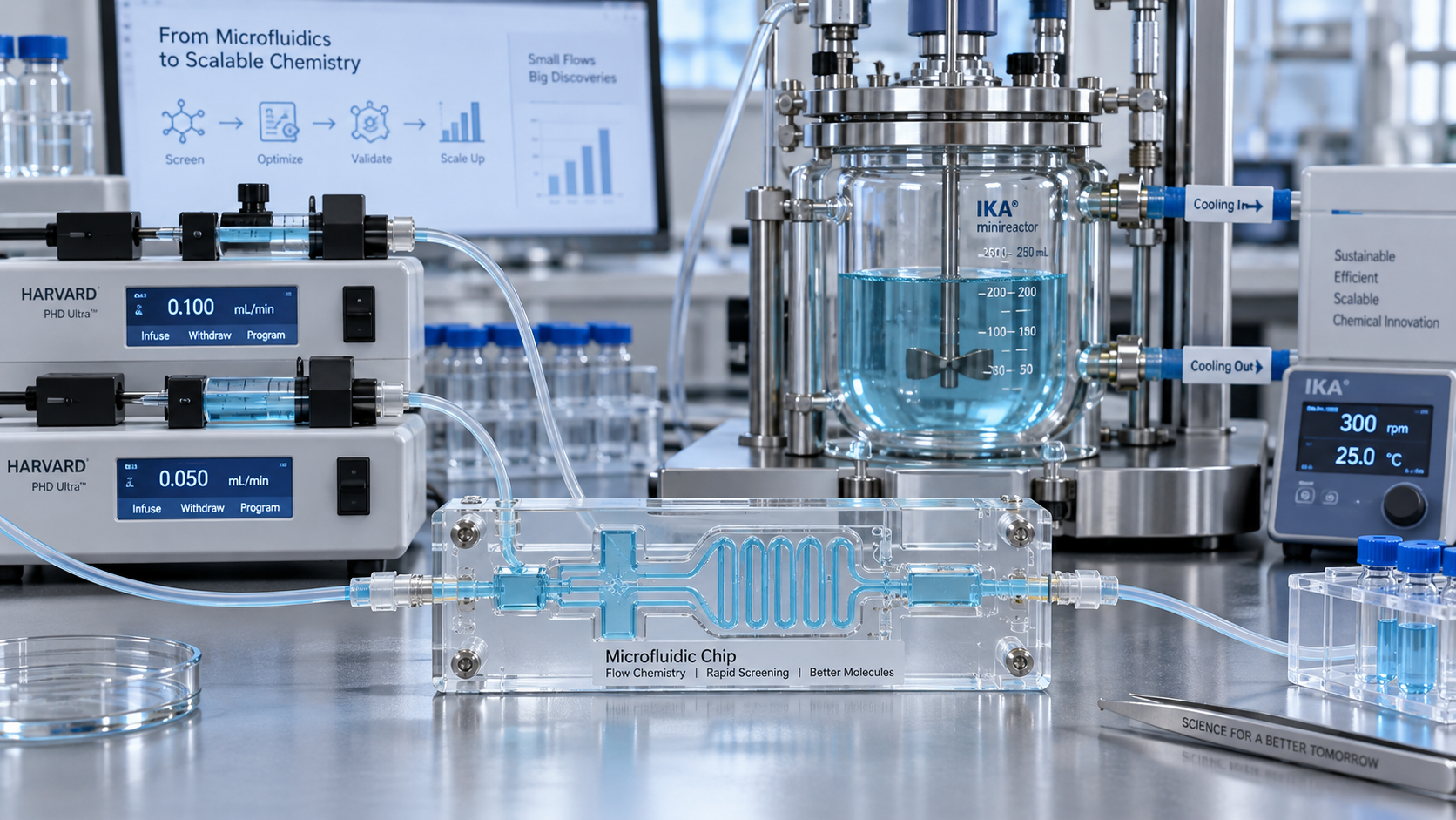 Can Lab-on-a-Chip Systems Replace Early-Stage Reactor Experiments?