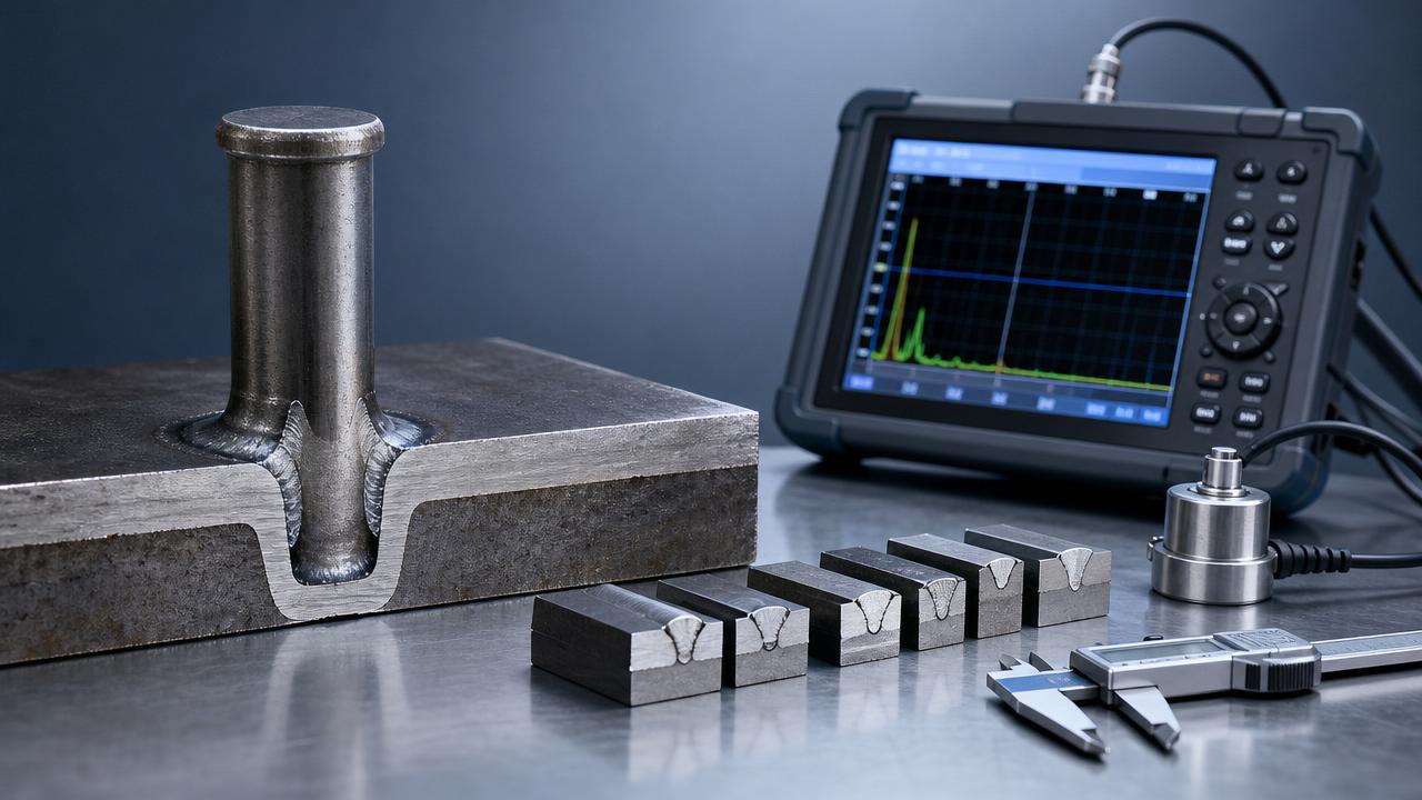 Common Welding Defects Hidden in Shear Stud Welding Penetration Results