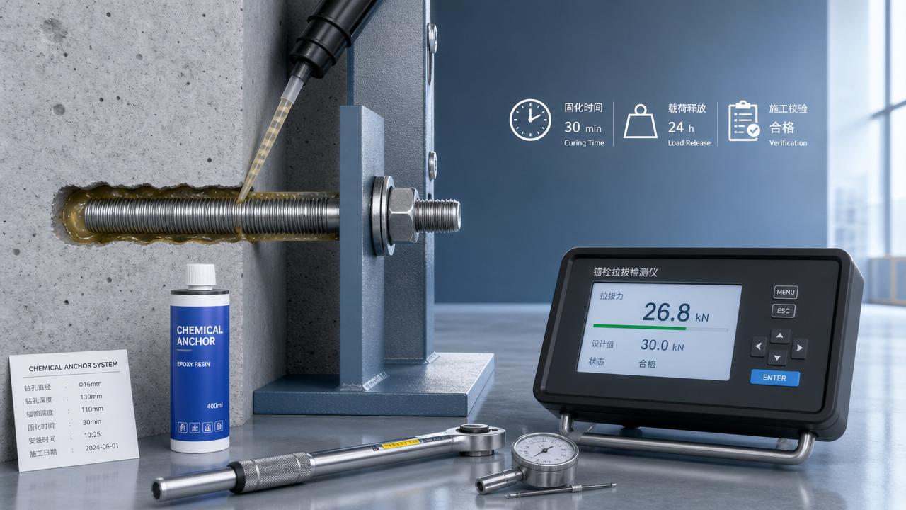 Chemical Anchor Curing Time Data: Safe Timing for Load Application