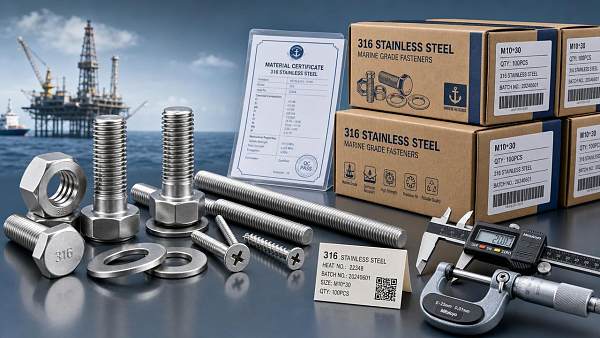 Marine Grade 316 Fasteners Wholesale: What to Check Beyond the Price