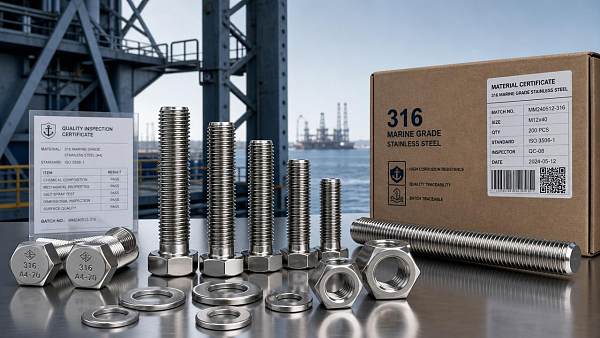 Marine Grade 316 Fasteners Wholesale: Where Quality Differences Show Up First