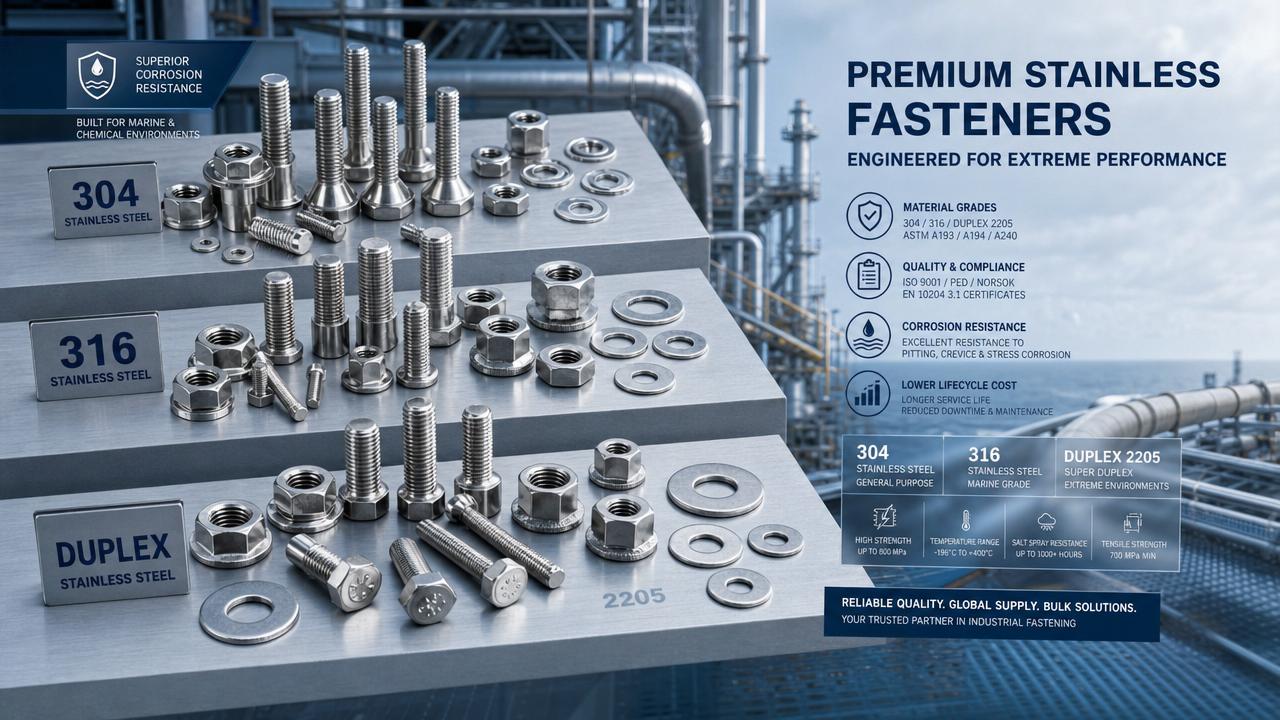Stainless Steel Fasteners Wholesale Cost Factors in Corrosive Jobs