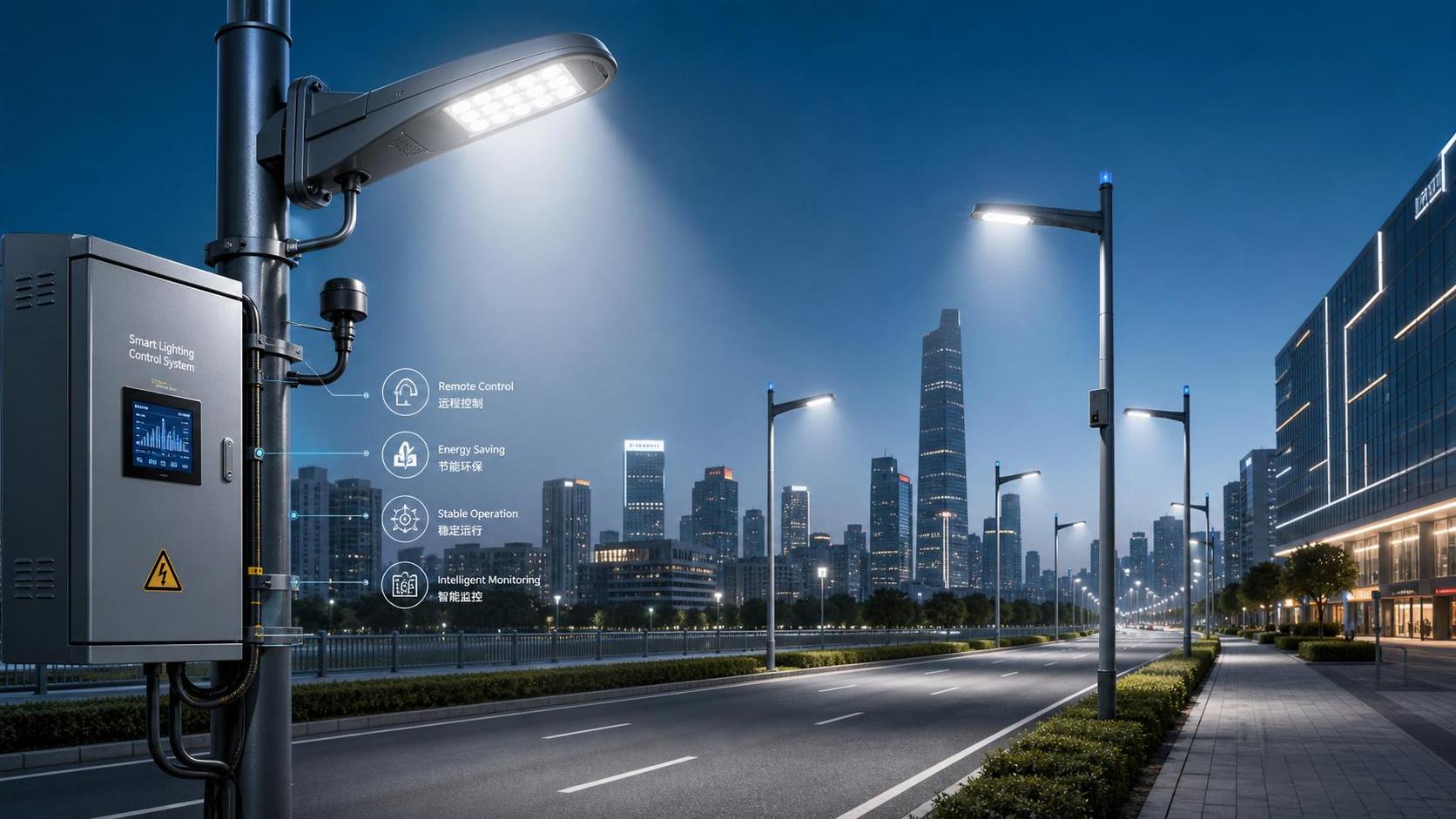 Smart Street Lighting for Urban Areas: Energy Savings and Control Options