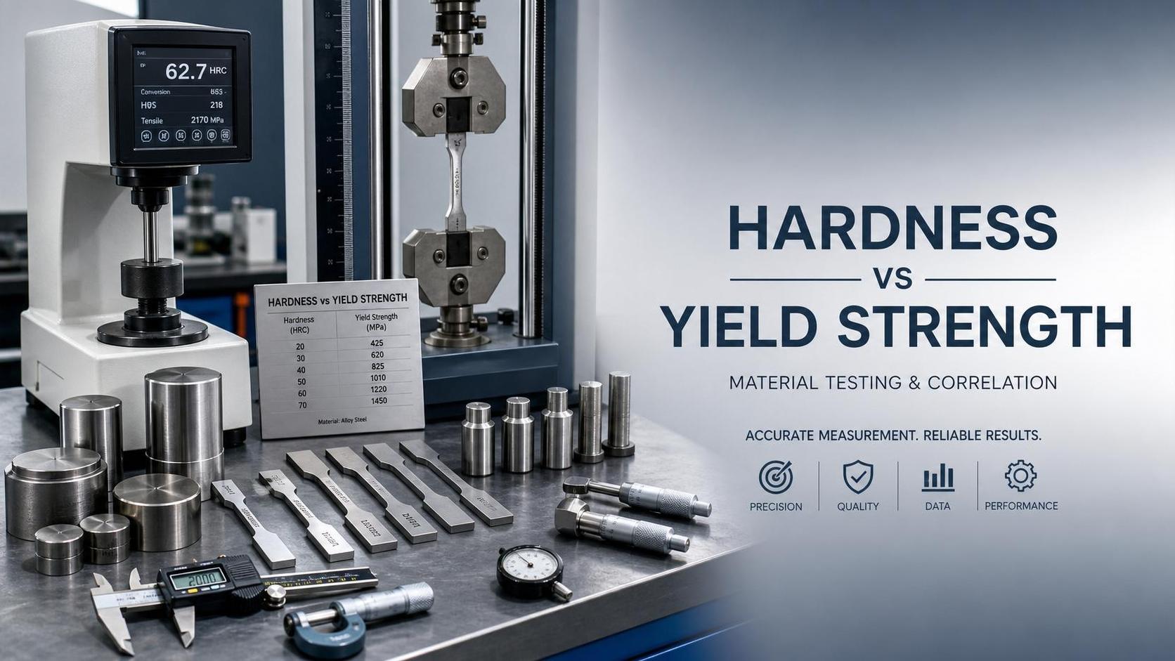 Yield Strength vs Hardness Data: When the Comparison Fails