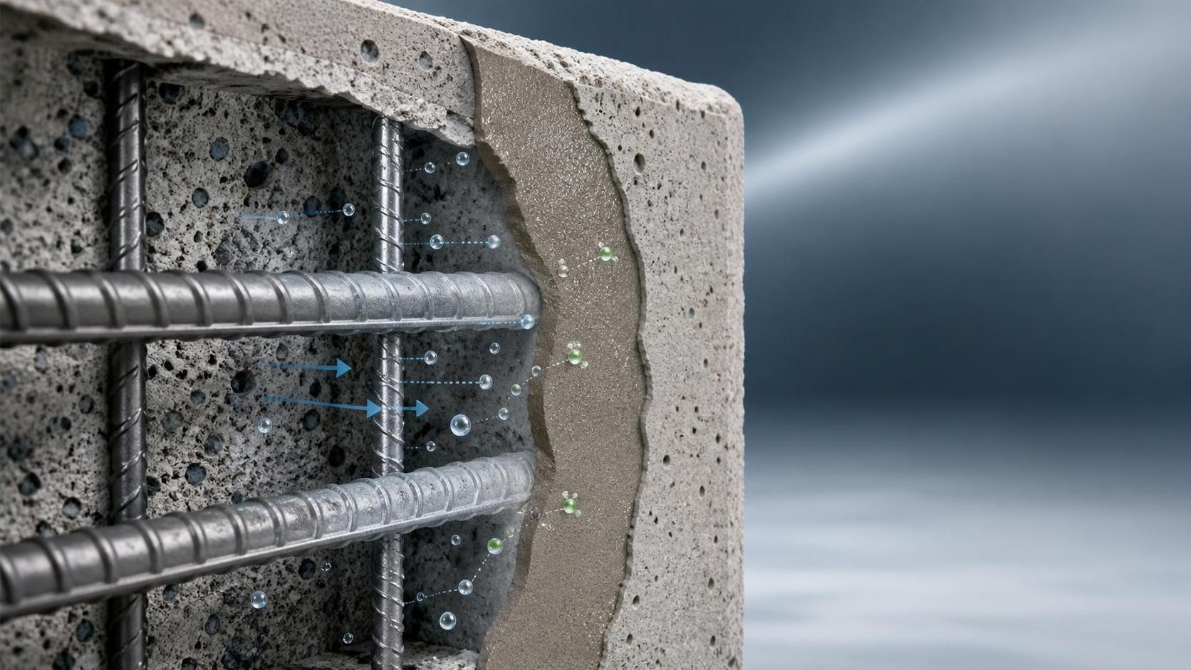 How inorganic chemicals affect corrosion control in concrete repair