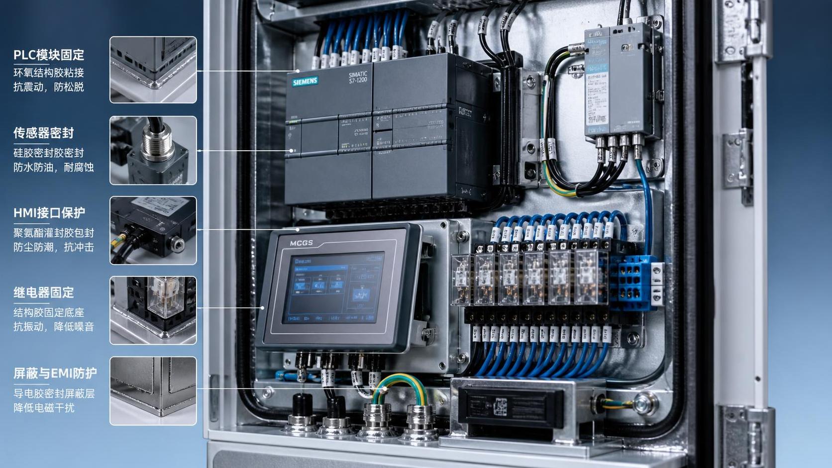 What to check before choosing adhesives for industrial controls