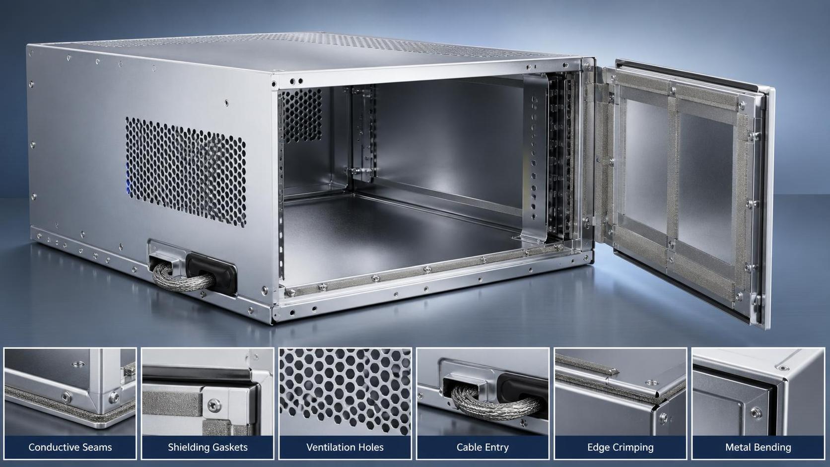How to choose the right sheet metal chassis for EMI shielding
