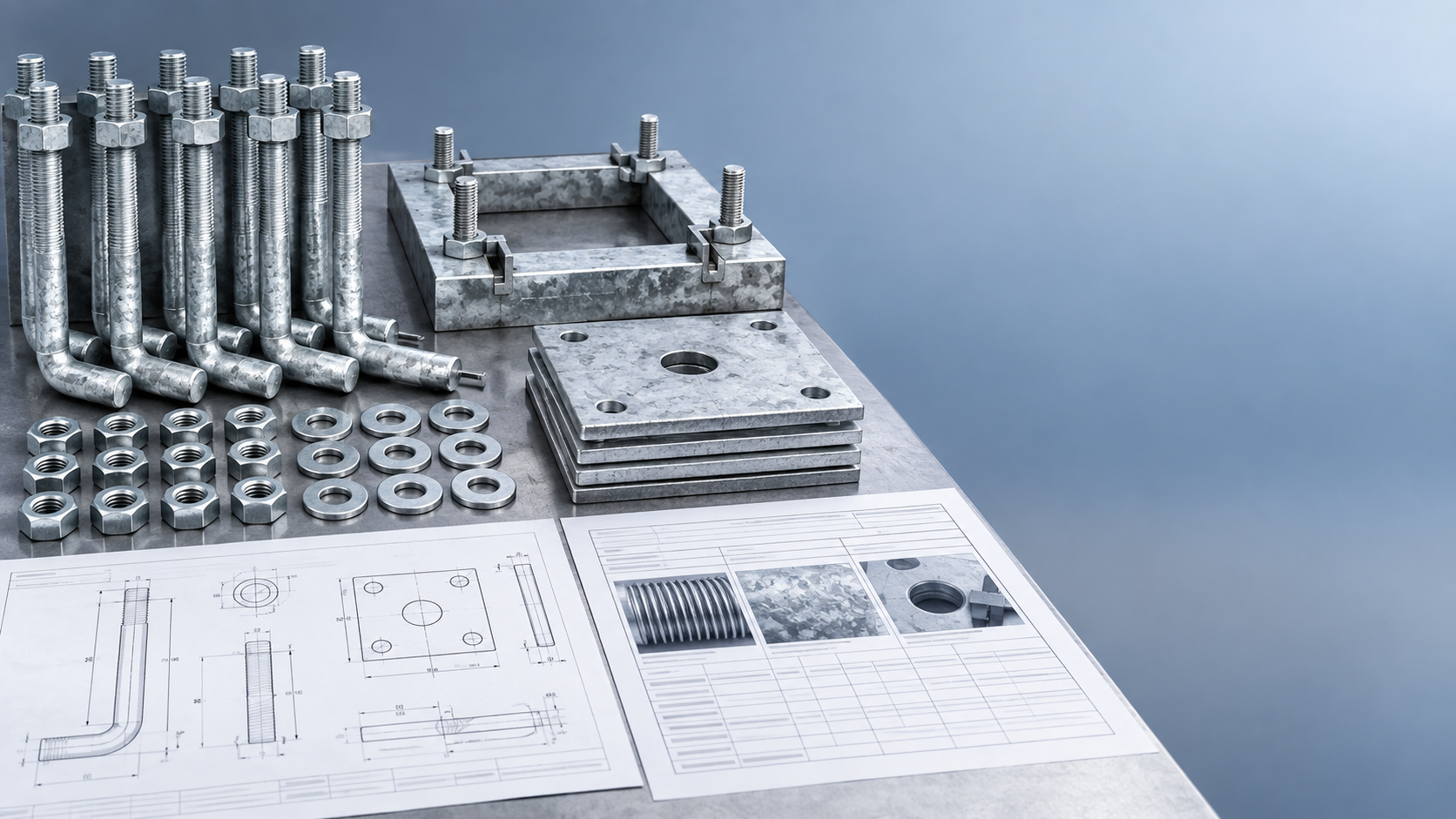 What should a structural anchor bolts supplier provide for submittals?
