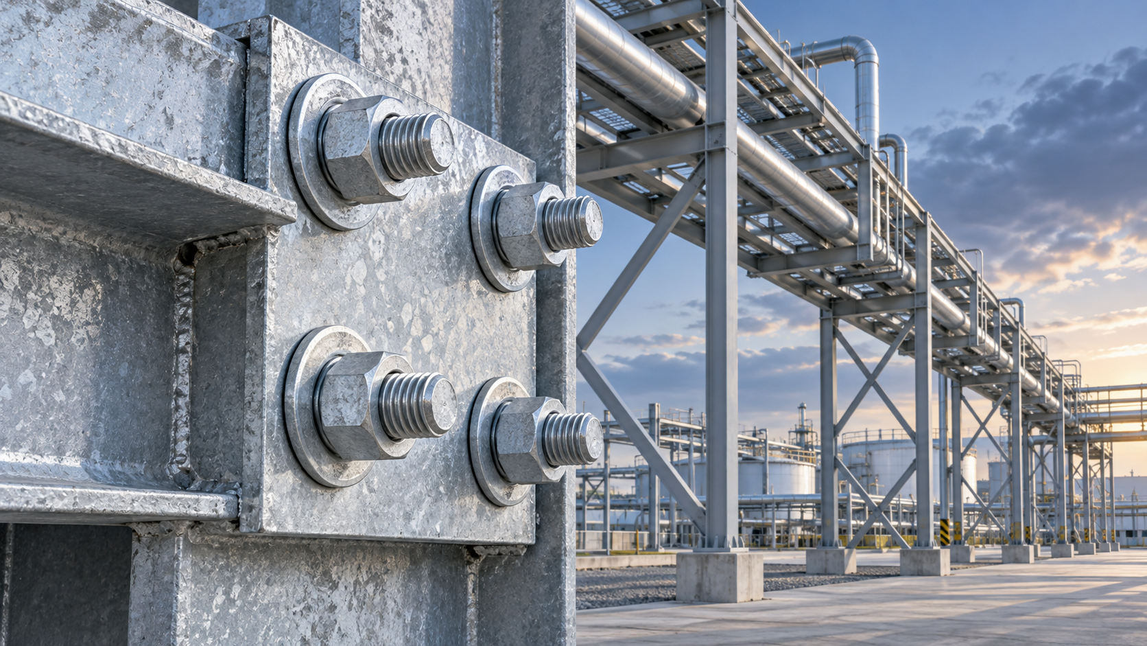 When galvanized high-strength fastening is needed for outdoor steelwork