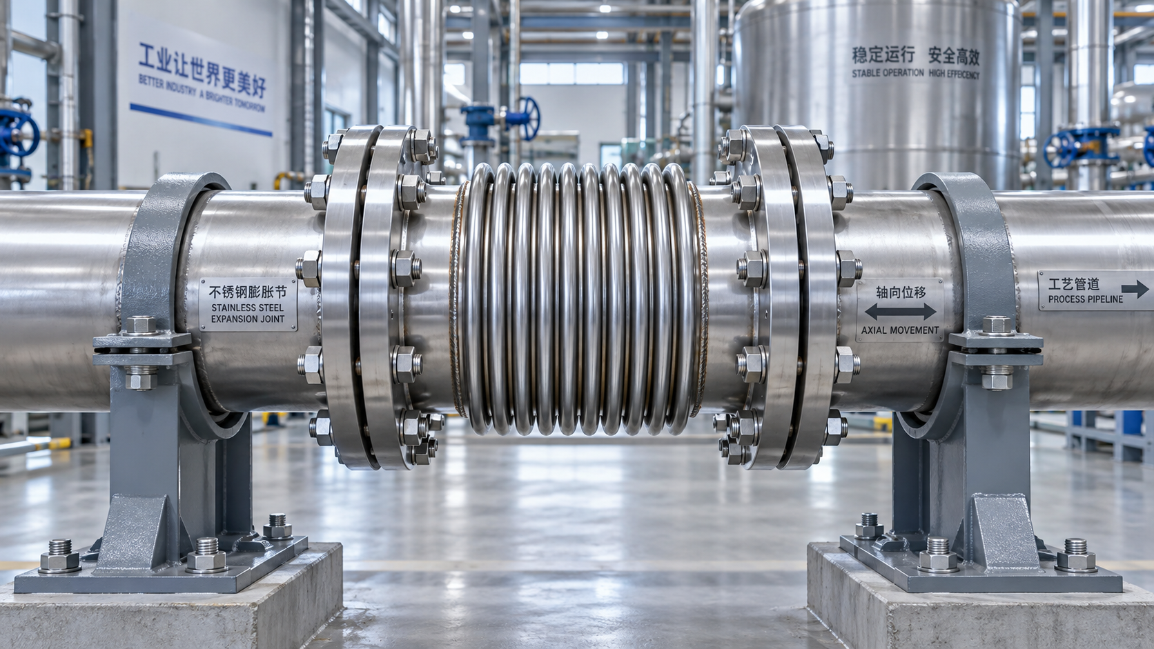 How much axial movement can axial pipe joints safely accommodate?
