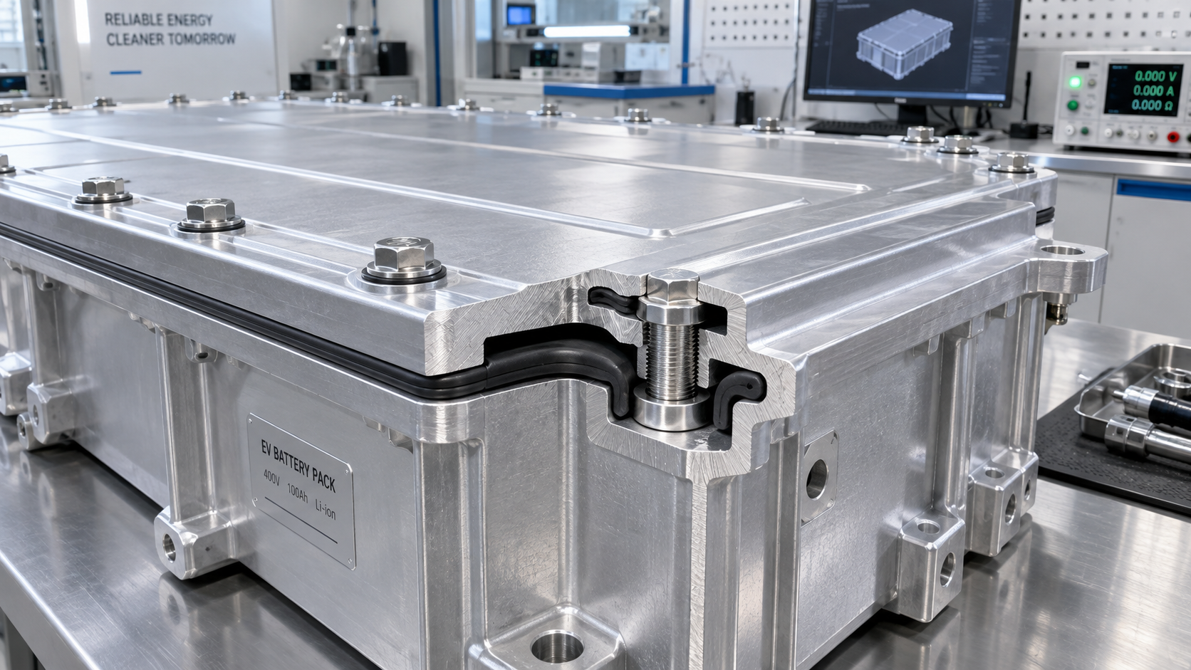 How to size fasteners for battery enclosures to compress the gasket